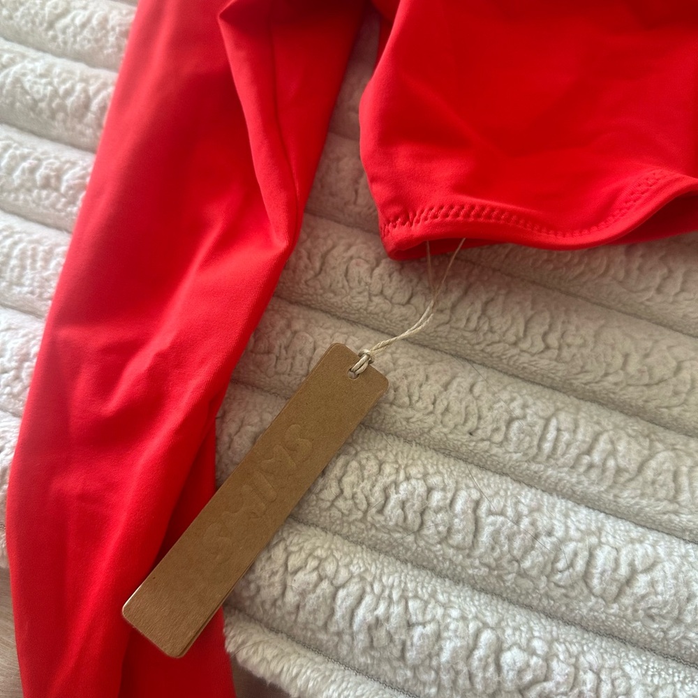 SOLD | NWT SKIMS Red Crop Top Size Small